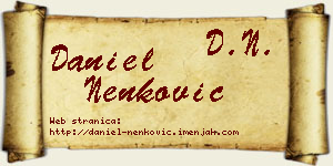 Daniel Nenković vizit kartica